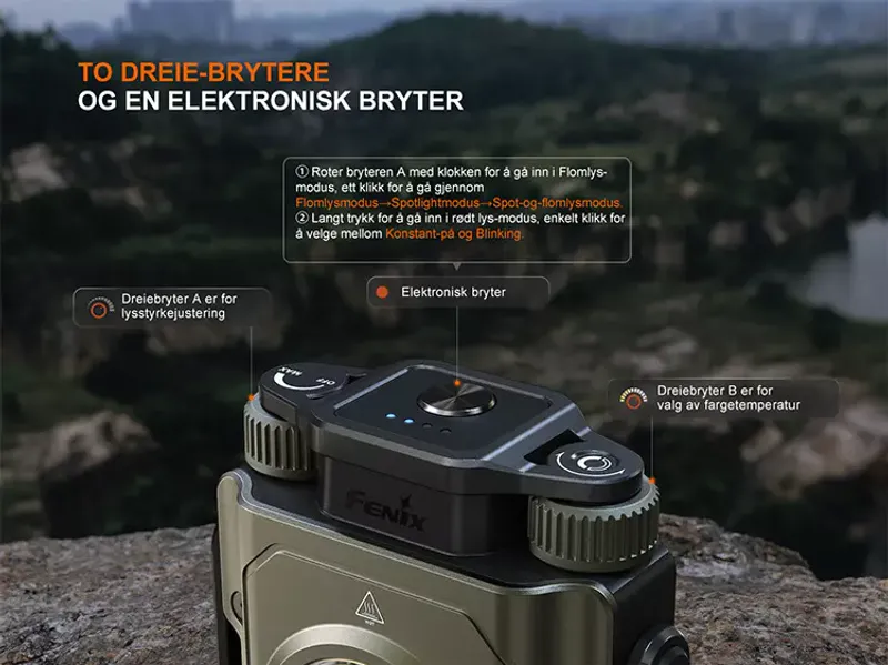 Fenix CL27R lanterne multifunksjonell lykt grønn