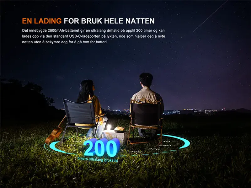 Fenix CL22R campinglykt hvit