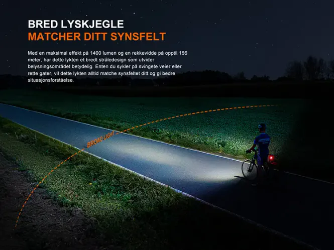 Hovedbilde Fenix sykellykt BC22R 1400LM