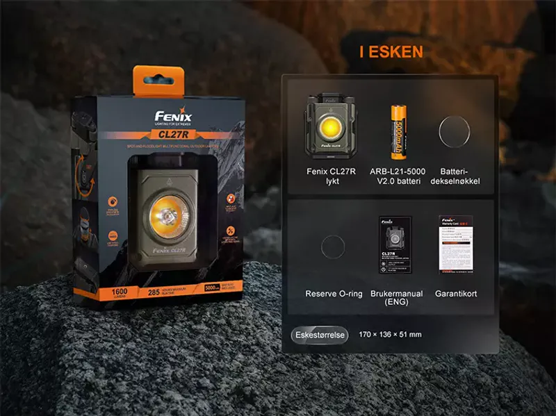 Fenix CL27R lanterne multifunksjonell lykt grønn